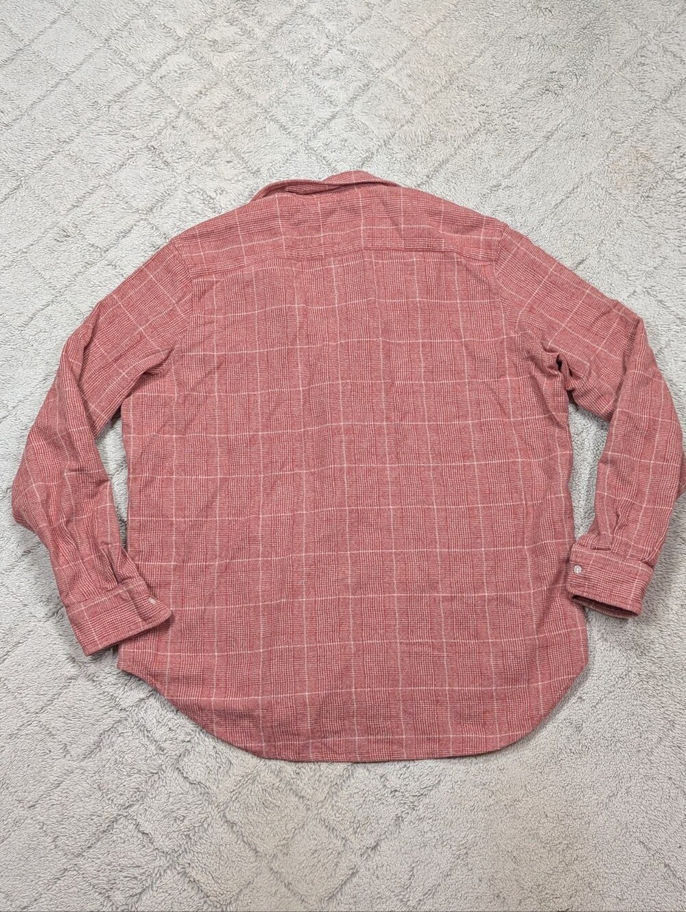 Frank & Eileen Shirt Womens L Red Plaid Eileen Relaxed Button Up Italian Flannel - Picture 7 of 7